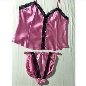 Vintage Victoria’s Secret cami & highcut panty set